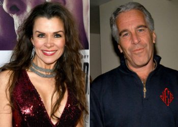 Alicia Arden presentó una denuncia en la policía de California, una de las primeras por abuso sexual contra Jeffrey Epstein. Fotomontaje tomado de nypost.com.