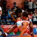 Milaimys Marin (de azul y arriba) en la final de 73 Kg de la lucha femenina en los III Juegos Olímpicos de la Juventud Buenos Aires 2018. Foto: Calixto N. Llanes / Jit / Archivo.