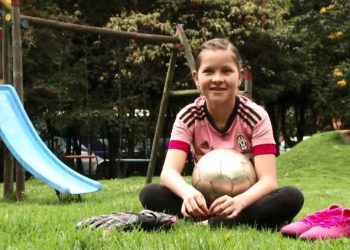 Maria Paz Mora, jugadora de fútbol. Foto: Archivo persona via El Espectador.