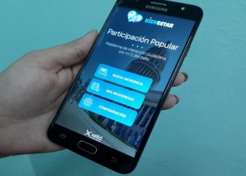 Aplicación cubana "Participación Popular" para móviles android, que persigue facilitar las "denuncias ciudadanas" y el vínculo con las "instancias de gobierno". Foto: Granma.
