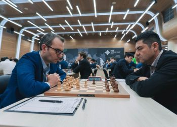 Leinier Domínguez avanzó a la segunda ronda de la Copa del Mundo tras vencer al colombiano Alder Escobar. Foto: Tomada de US Chess.
