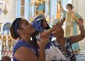 Los cubanos celebran la procesión de la Virgen de Regla en La Habana, el 7 de septiembre de 2019. Foto: Otmaro Rodríguez.