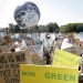 Protesta contra el cambio climático, en Sydney, Australia, el 20 de septiembre de 2019. (AP Foto/Rick Rycroft)