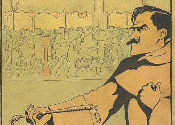 Caricatura de Emilio Bodadilla, Fray Candil, tomada de la portada de uno de sus libros.