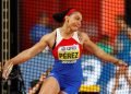 La cubana Yaimé Pérez, campeona mundial y panamericana del lanzamiento del disco. Foto: Valdrin Xhemaj / EFE / Archivo.