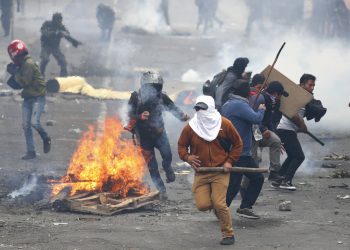Protestas en Ecuador contra el presidente Lenín Moreno. Foto: AP / Archivo.