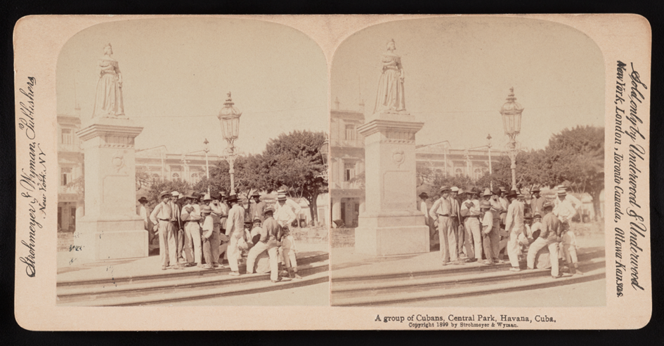 Estatua de Isabel II, Parque Central de La Habana, 1899. Biblioteca del Congreso, EEUU.