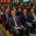 Los doce líderes catalanes sentenciados, durante el juicio. Foto: Emilio Naranjo/EFE.