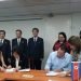 Ministros de salud de Corea del Norte, Oh Chun Bok, y de Cuba José Ángel Portal, firman memorando de entendimiento de cara a una futura cooperación. Foto: twitter.com/MINSAPCuba/
