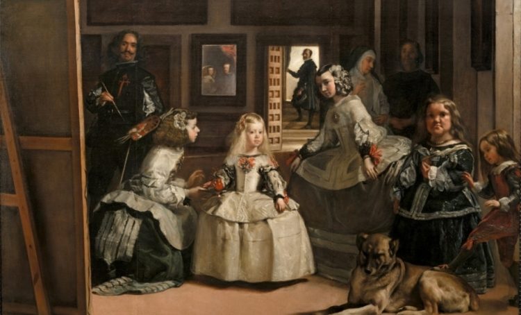 Las Meninas, de Velázquez (fragmento), una de las más importantes obras expuestas en el bicentenario museo madrileño.