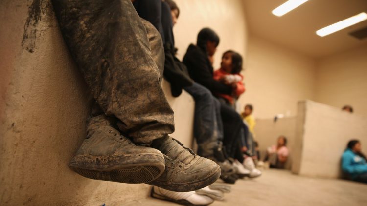 Celda de detención para inmigrantes en McAllen, Texas. Foto: John Moore / Getty Images.