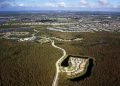 En esta imagen, tomada el 24 de octubre de 2019, una urbanización construida en los humedales de Everglades vista desde el aire, cerca de Naples, Florida. Foto: AP/Robert F. Bukaty