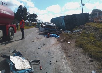 Accidente en Camagüey deja cuatro muertos y 26 lesionados. Foto: Felix Anazco/ Facebook