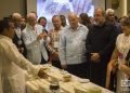Autoridades cubanas visitan la exposición de productos orgánicos artesanales elaborados por productores independientes durante el Taller Culinario Internacional Cuba Sabe 2020. Foto: Otmaro Rodríguez.