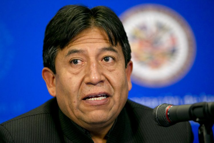 El partido MAS, del expresidente Evo Morales, anunció que David Choquehuanca, indígena aymara, es su candidato a la presidencia para las elecciones del 3 de mayo. (AP Foto / Jacquelyn Martin, Archivo)