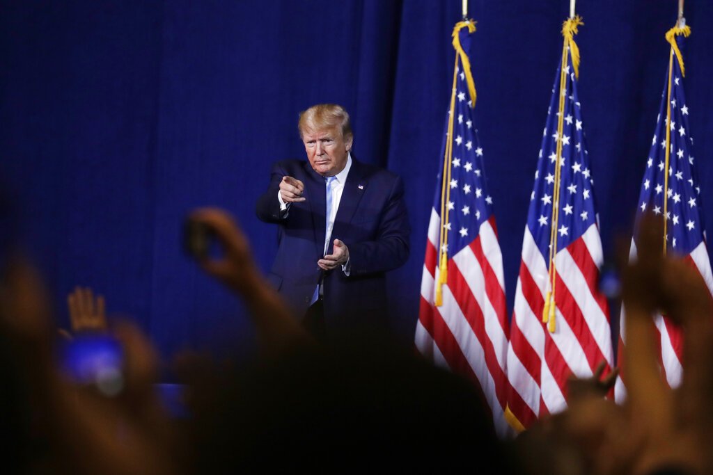 El presidente Donald Trump durante un evento el viernes 3 de enero de 2020. Foto: Evan Vucci / AP.