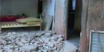 Daños en una vivienda en la provincia cubana de Granma, tras el terremoto del pasado 28 de enero de 2020. Foto: Prensa Latina.
