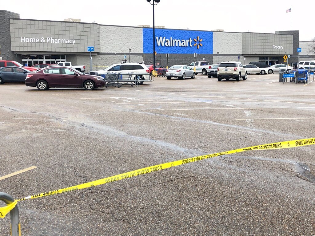 El Walmart de Forrest City, Arkansas, donde ocurrió una balacera el 10 de febrero del 2020. Foto: AP/Adrian Sainz