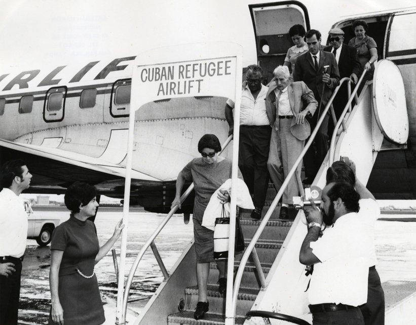 “Freedom Flights.” 1970. Photo: Esteban Martin, University of Miami Library.