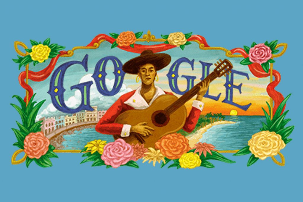 Google rinde homenaje a la trovadora cubana María Teresa Vera, en el aniversario 125 de su nacimiento el 6 de febrero de 1895. Infografía: Google