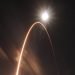 En esta imagen proporcionada por la NASA, el cohete Atlas V de United Launch Alliance despega del Complejo de lanzamiento 41 en la base aérea de Cabo Cañaveral, Florida, el domingo 9 de febrero de 2020. (Fragmento). Foto: Jared Frankle/NASA via AP.