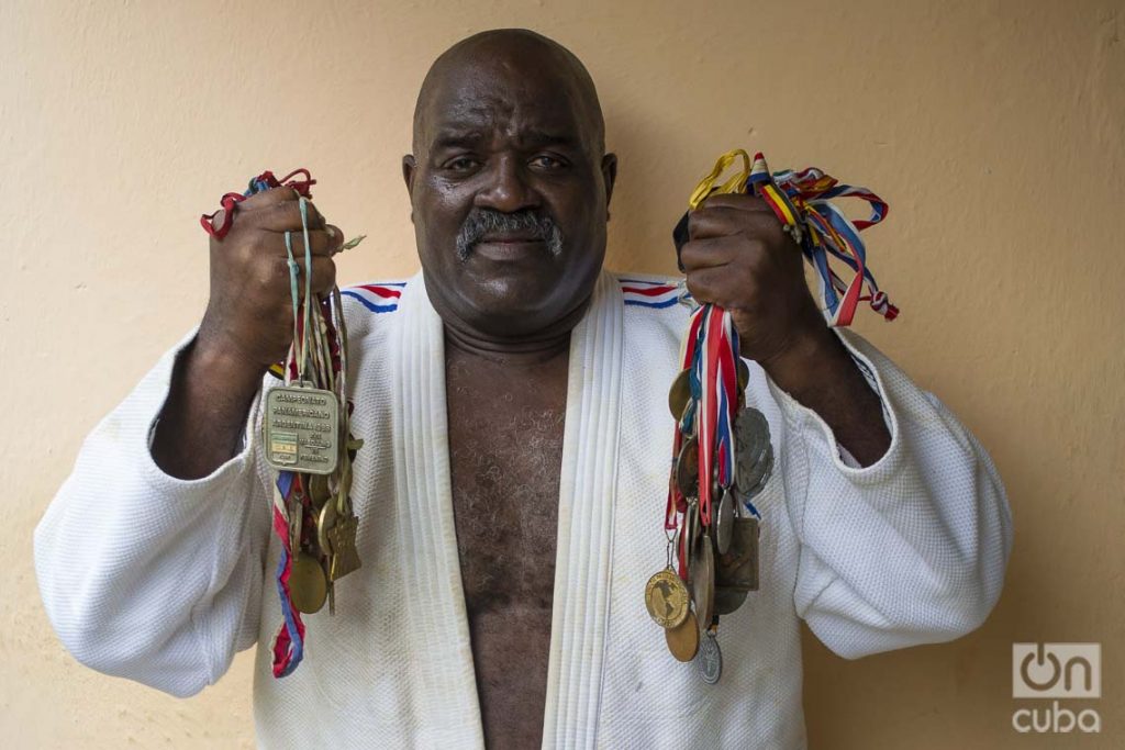 El laureado judoca cubano Jorge Fiss. Foto: Otmaro Rodríguez.