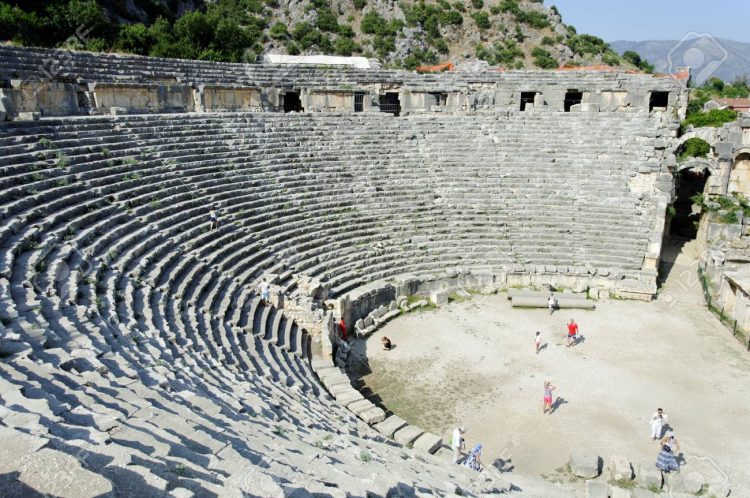 Teatro griego en Myra, al sur de Turquía. Foto: 123RF.
