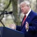 El presidente Donald Trump habla sobre el coronavirus en la Casa Blanca, el domingo 29 de marzo de 2020. Foto: Patrick Semansky/AP.