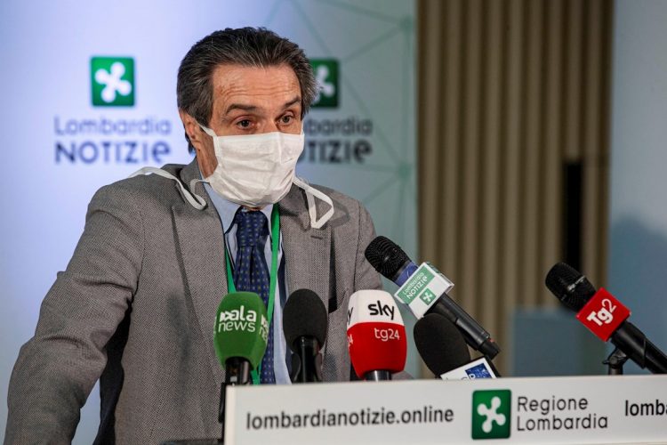Attilio Fontana, presidente de la región italiana de Lombardía. Foto: EFE.