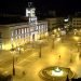 La Puerta del Sol en Madrid, en la noche del sábado 14 de marzo, vacía. Foto: skylinewebcams.com