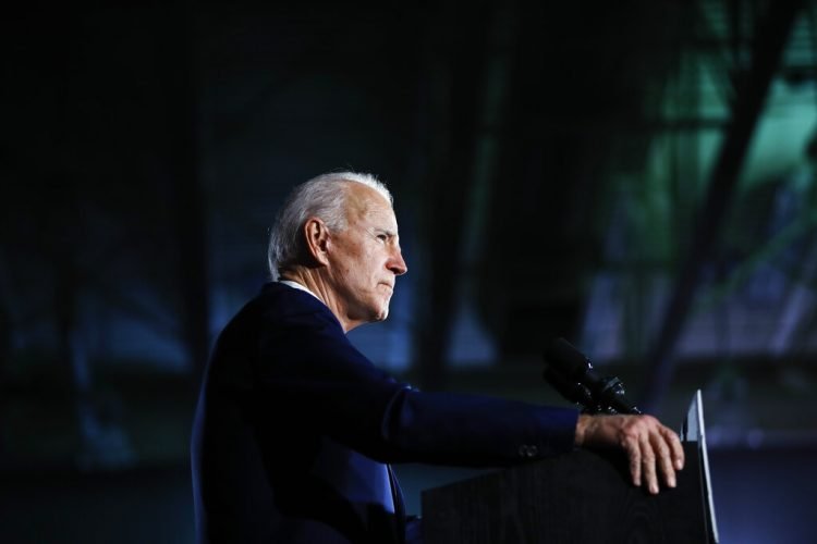 En esta foto del 29 de febrero del 2020, el candidato presidencial demócrata Joe Biden habla en un acto de campaña en Columbia, Carolina del Sur. Foto: Matt Rourke/AP.