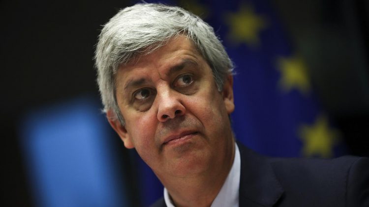 El presidente del Eurogrupo, Mário Centeno Foto: AP.