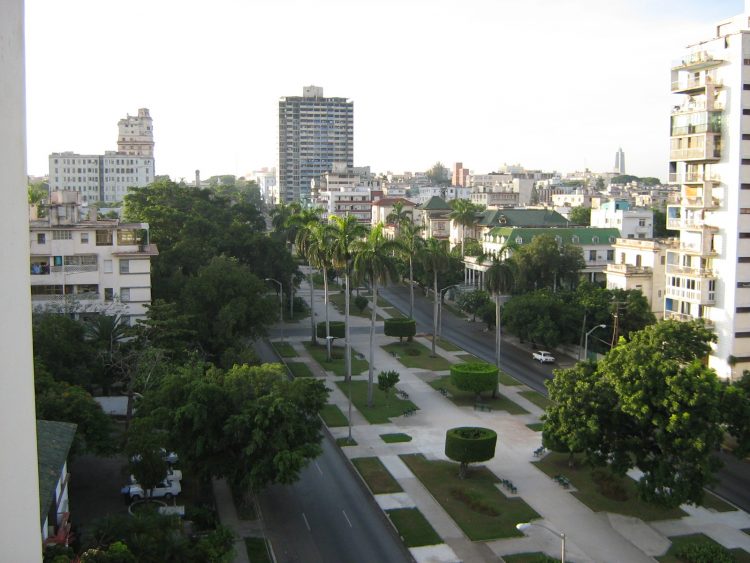 Calle G, en El Vedado. Foto: Wikipedia