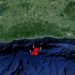 Localización de los tres sismos reportados en el oriente de Cuba, el 21 de mayo de 2020. Infografía: Enrique Diego Arango / Facebook.