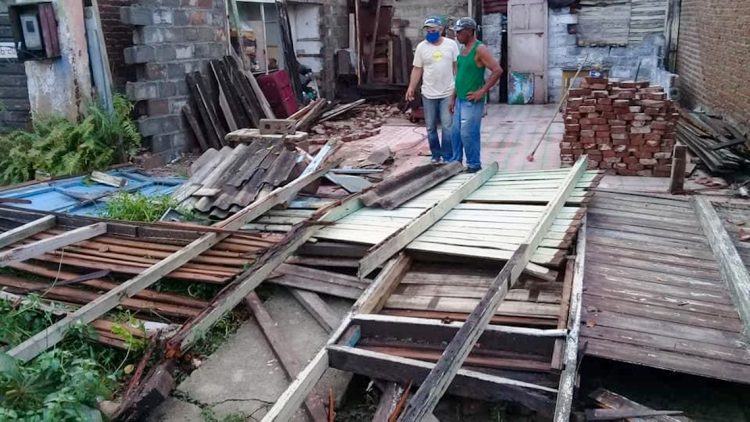 Daños ocasionados por una tormenta local severa en Camagüey. Foto: adelante.cu