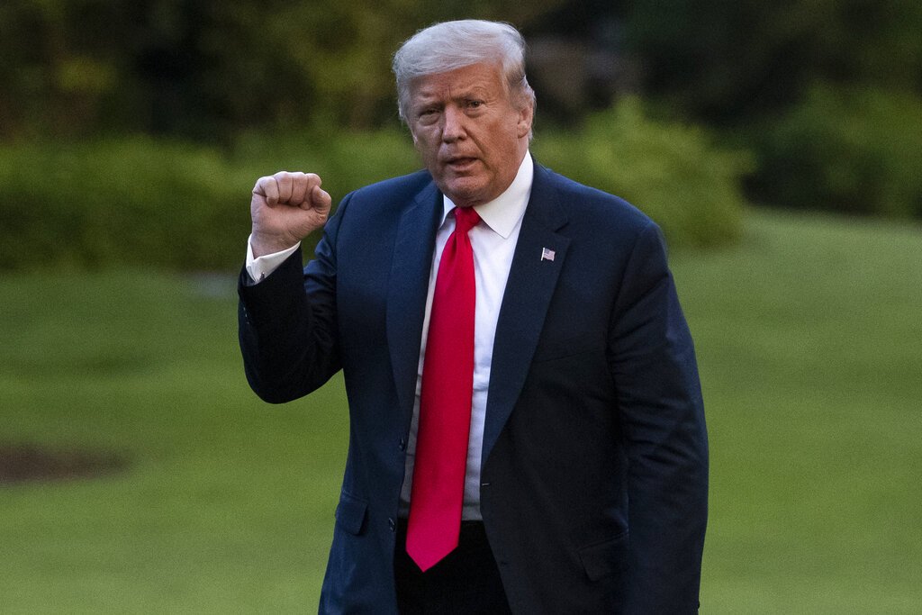 El presidente Donald Trump en la Casa Blanca en Washington, el 25 de junio del 2020. Foto: AP/Alex Brandon.