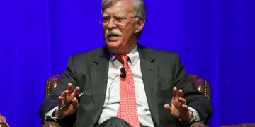 Foto tomada el 19 de febrero del 2020 del ex asesor de seguridad nacional John Bolton en un evento en Nashville. Foto: AP/Mark Humphrey.