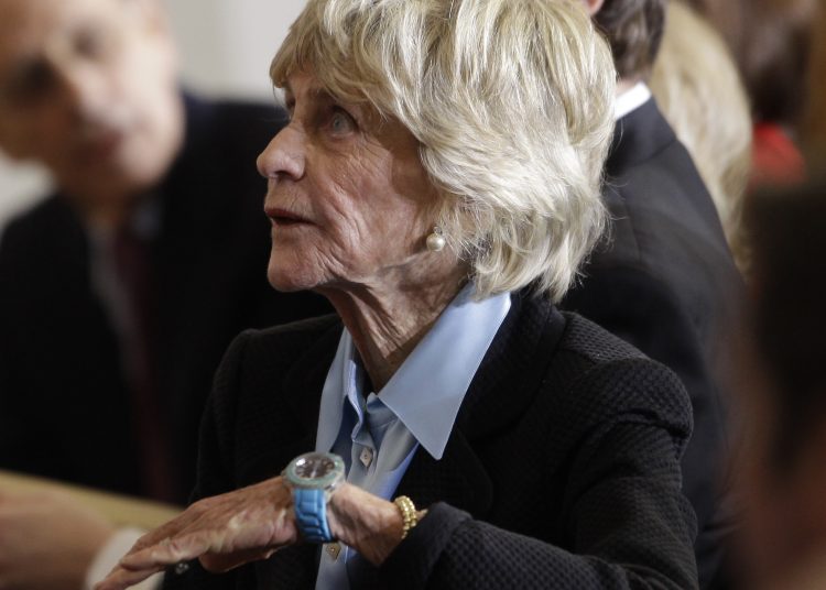 Jean Kennedy Smith attends a ceremony on the 50th anniversary of the swearing-in of President John F. Kennedy on Capitol Hill in Washington.  The last surviving sister of the former president died at the age of 92.  Photo: Charles Dharapak, AP, file