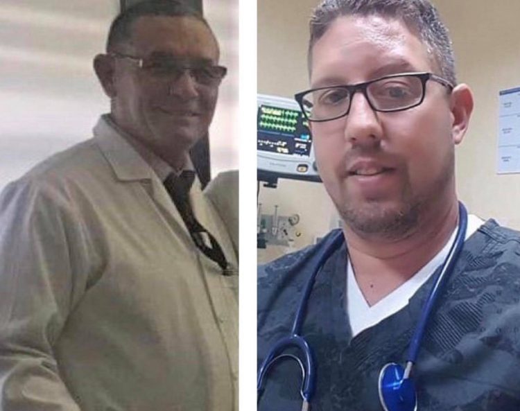 Eugenio Suárez Utria (Izquierda) y Maikel Alba Pérez, los especialistas cubanos, radicados en Ecuador, que han muerto por coronavirus. Fotos tomadas de Facebook