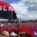 Acto por el 40 aniversario de la victoria sandinista, Managua, Plaza de la Fe. Foto: Barricada.