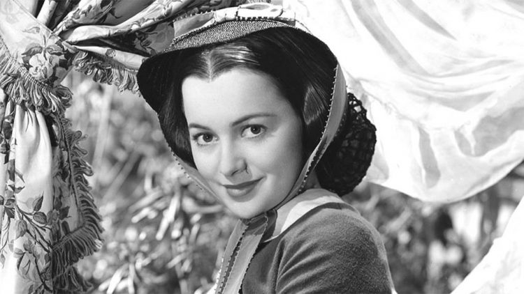 La actriz Olivia de Havilland (1916-2020) en el filme "Lo que el viento se llevó". Foto; Archivo.