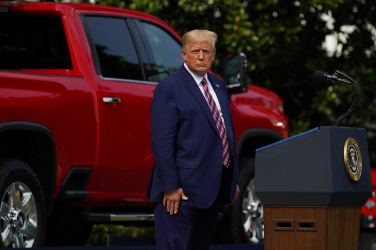 El presidente Donald Trump en un evento en la Casa Blanca en Washington el 16 de julio del 2020. Foto: AP/Evan Vucci.