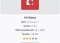 Captura de pantalla de la app Mi Alerta, en la plataforma Apkalis.