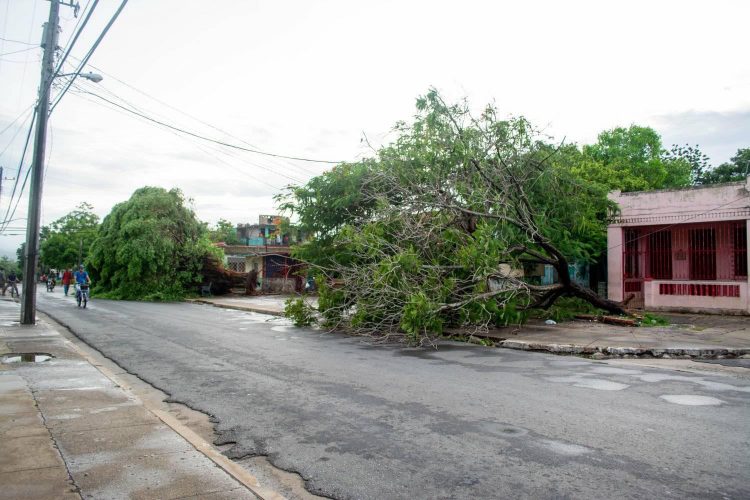San Cristobal sufrió daños por el paso de la tormenta tropical Laura. Foto: Periódico Artemisa/Facebook.