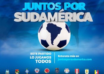 Imagen de la campaña “Juntos por Sudamérica”. Foto: twitter.com/CONMEBOL