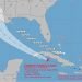 Cono de la posible trayectoria de la tormenta tropical Laura, al mediodía del 24 de agosto de 2020. Infografía: Instituto de Meteorología de Cuba.