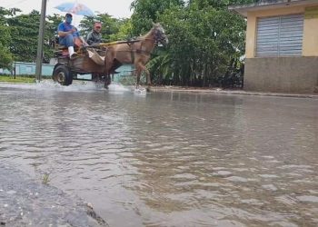Ya en Pinar del Río se reportan precipitaciones significativas en las últimas horas. Foto: Tomada del perfil de Facebook de Belkys Pérez Cruz.