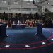 Entrada de Donald Trump al primer debate presidencial con Joe Biden. Foto: Oliver Douliery /AP.