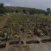 Trabajadores excavan nuevas tumbas en una sección del Cementerio Municipal del Valle de Chalco, en las afueras de la Ciudad de México, que se abrió en los primeros días de la pandemia de coronavirus para dar cabida al incremento en el número de muertos. Foto: Rebecca Blackwell/AP.