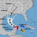 El huracán Delta pasará sobre parte de la península de Yucatán antes de dirigirse hacia la costa del Golfo, donde se prevé que toque tierra en la costa de Louisiana a fines de esta semana. Foto: Servicio Meteorológico Nacional